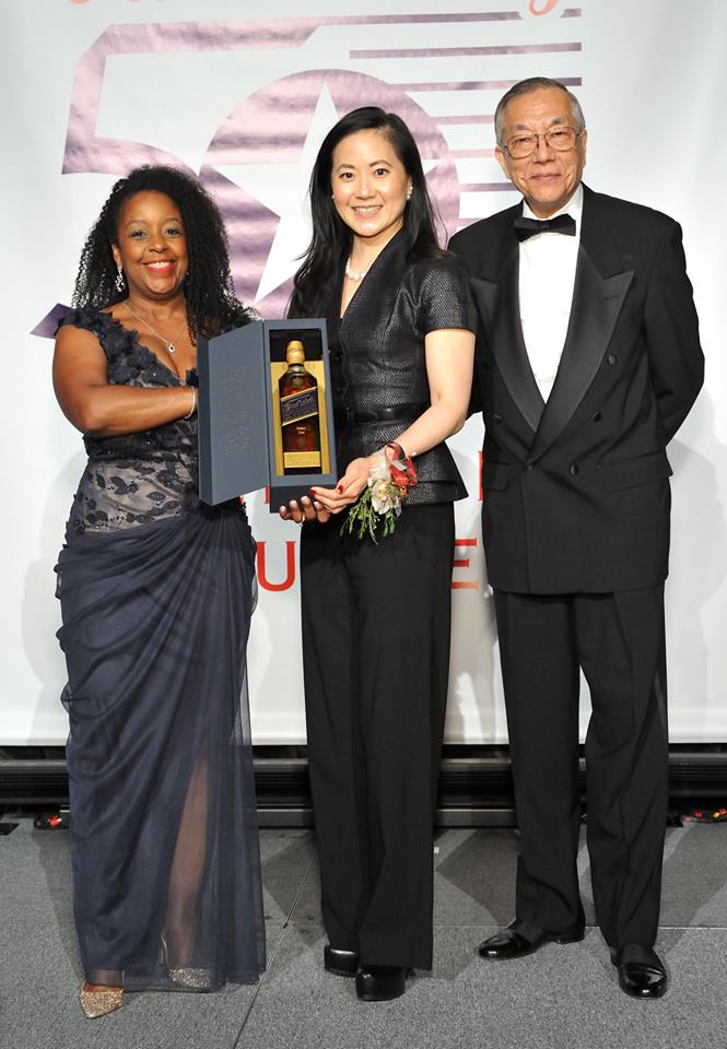 Vivek Sankaran & Angela Chao With John Wang at the 2018 Outstanding 50 Asian Americans in Business Awards Gala