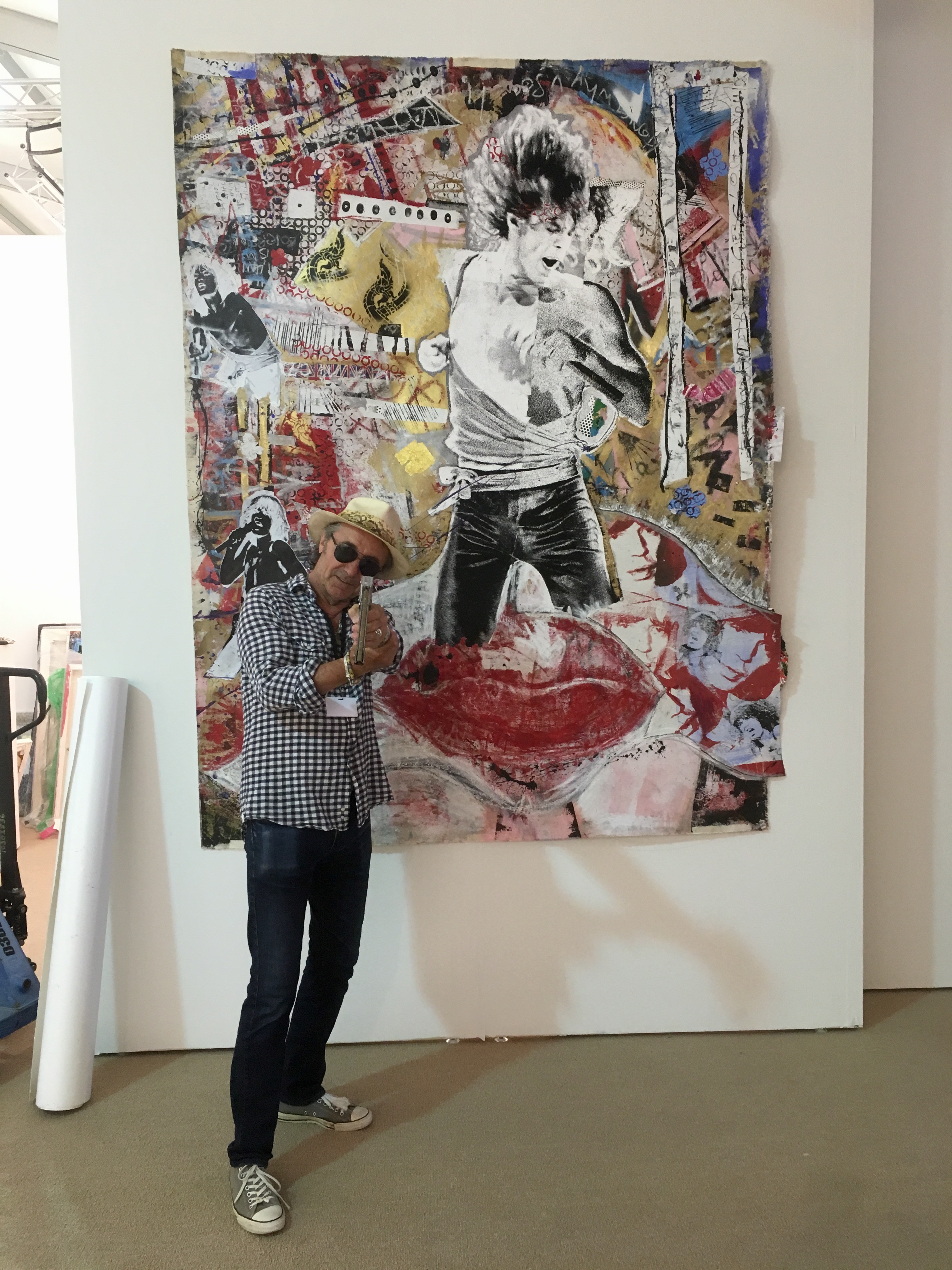 Stephen Joester, Mick Jagger, Hamptons Art Fair