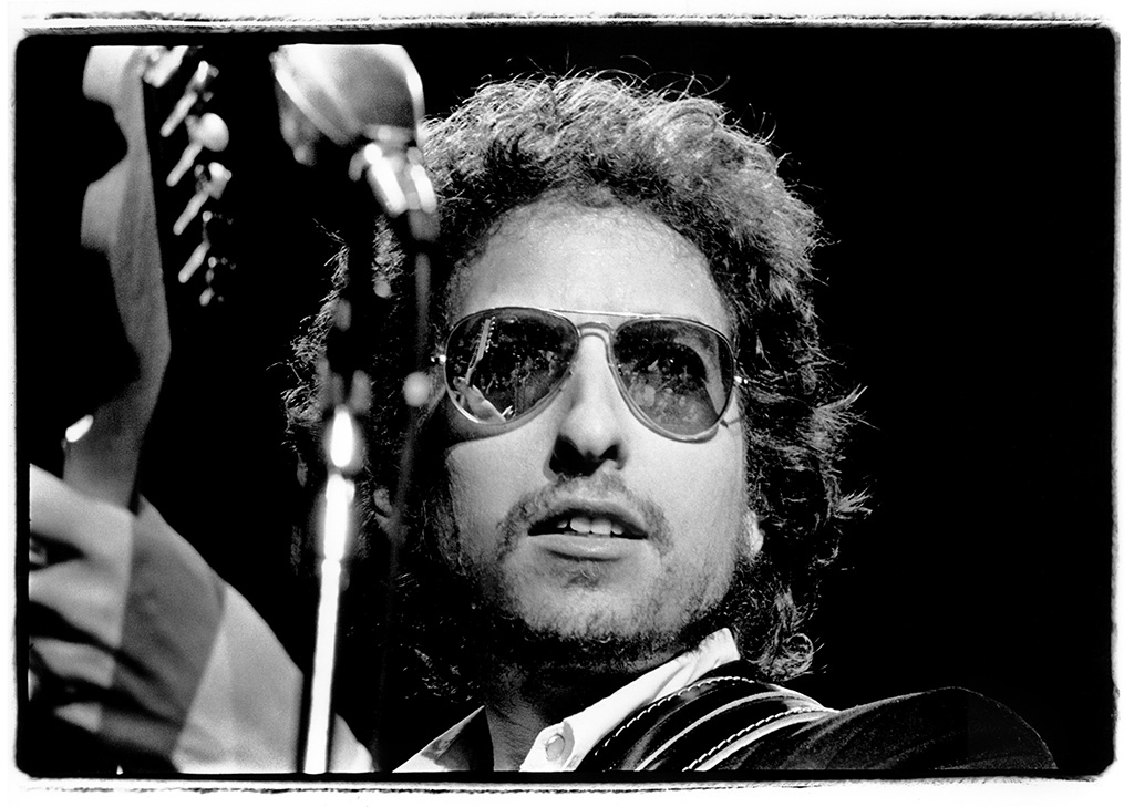 Bob Dylan at Madison Square Garden, January 31, 1974.